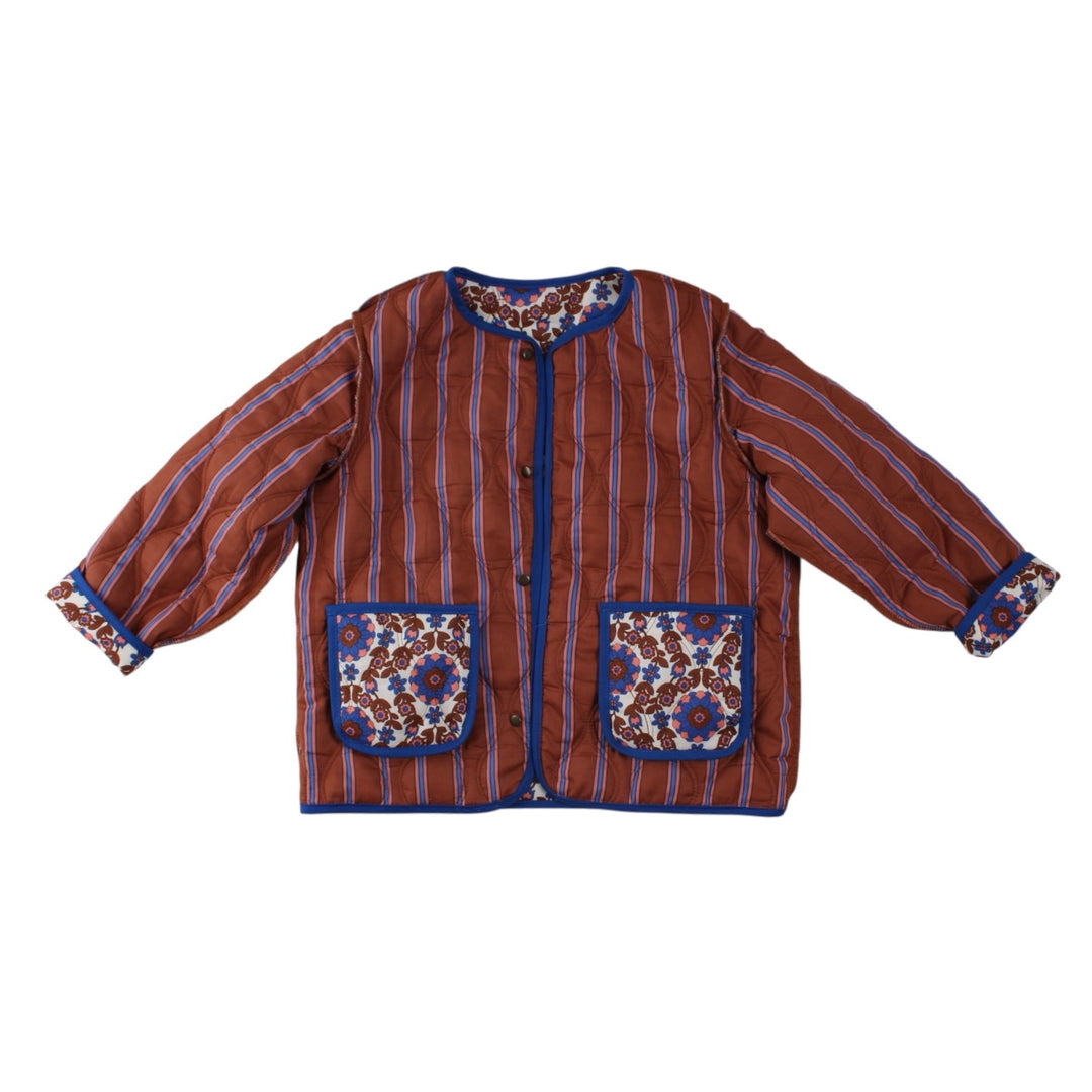 Quiltet Jakke, Flora & Stripe