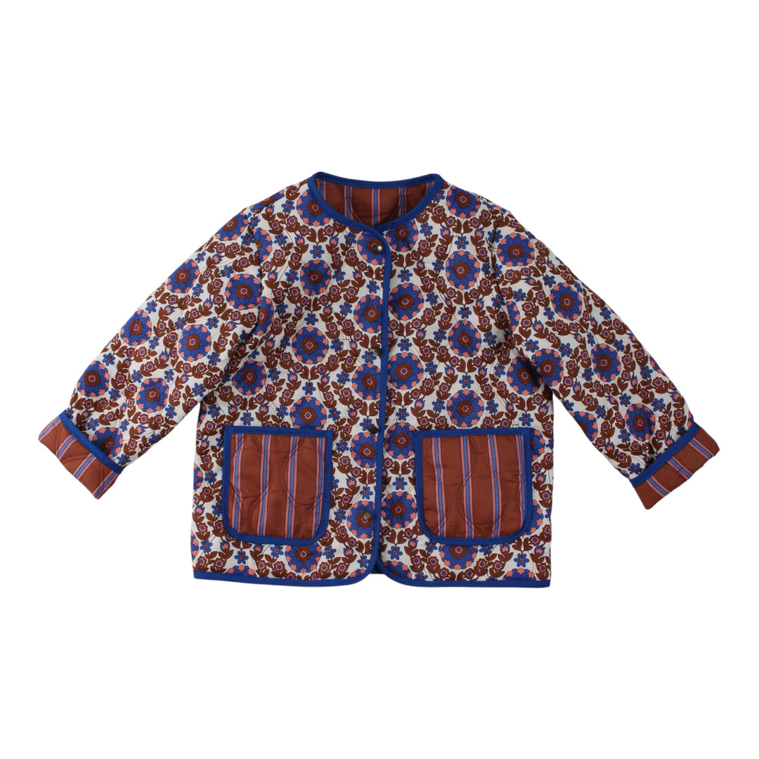 Quiltet Jakke, Flora & Stripe