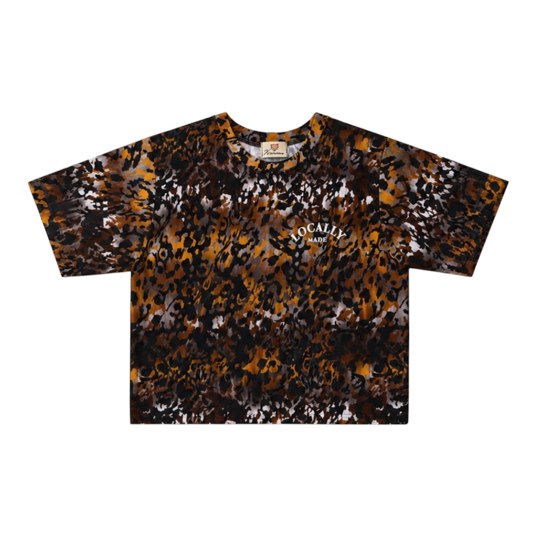 Adian Oversize Tee, Burning Flames