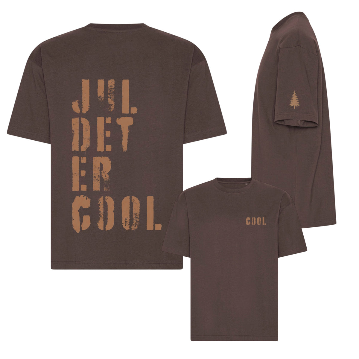 Jul det er cool Tee Brown #Farve_Brown