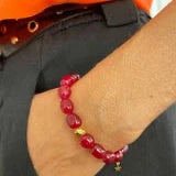 Wilma armbånd Burgundy #Farve_Burgundy