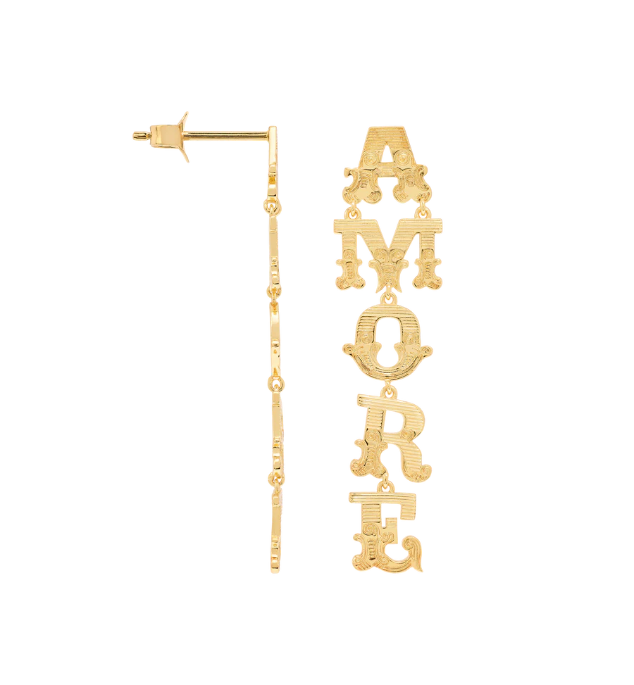 Amore ørestikker, forgyldt
