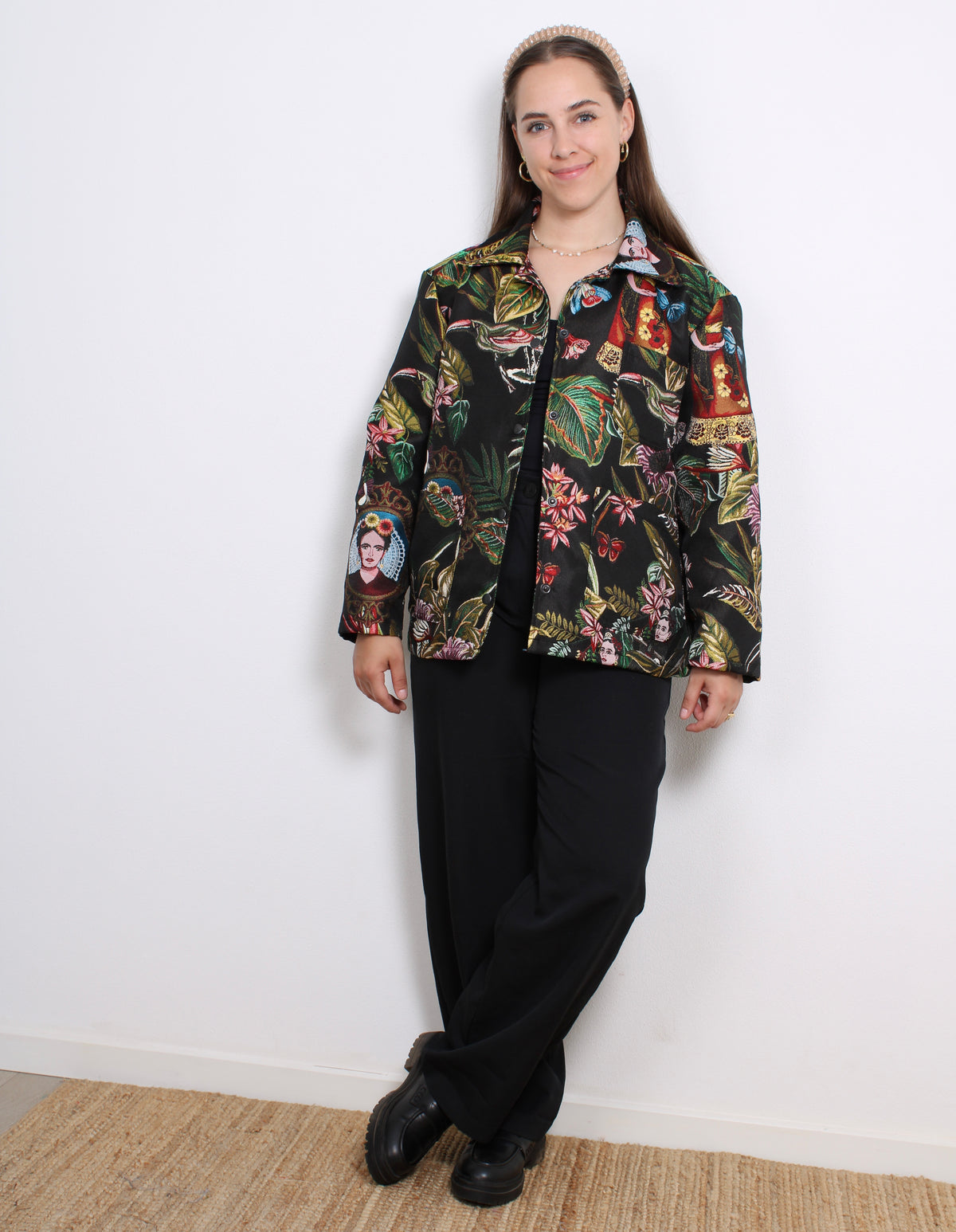 All over printed Blazer, Frida Kahlo