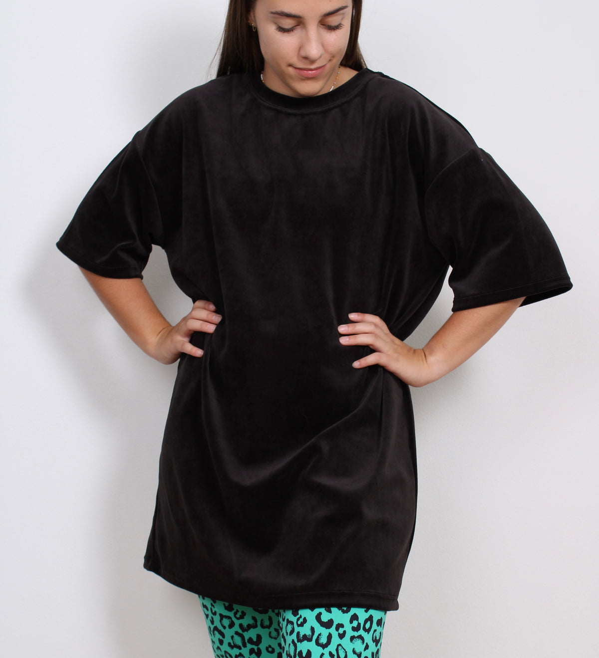 velour tunika black#Farve_black