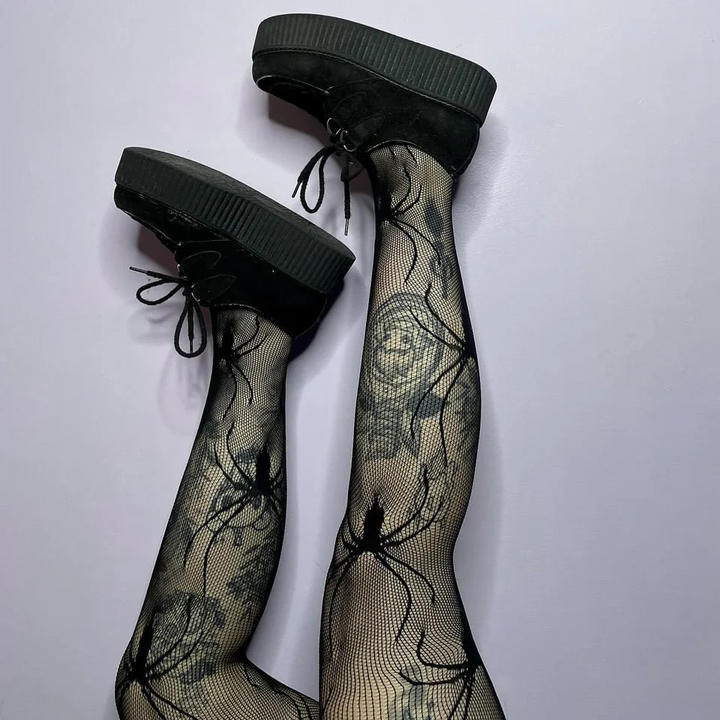 Net Strømpebukser, Edderkoppe print