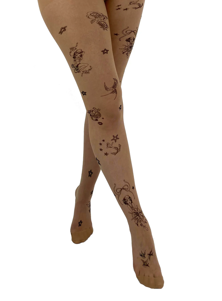 Strømpebukser, Tattoo sailor girl