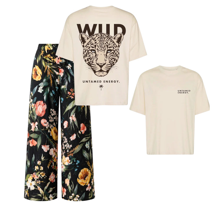 Frey Viddebuks, Wild Bloom Plissé Black