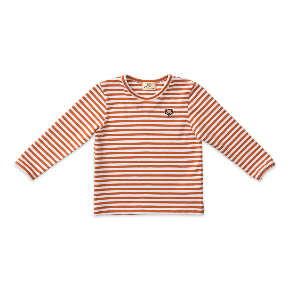 billie tee stribe ls Rust #Farve_rust