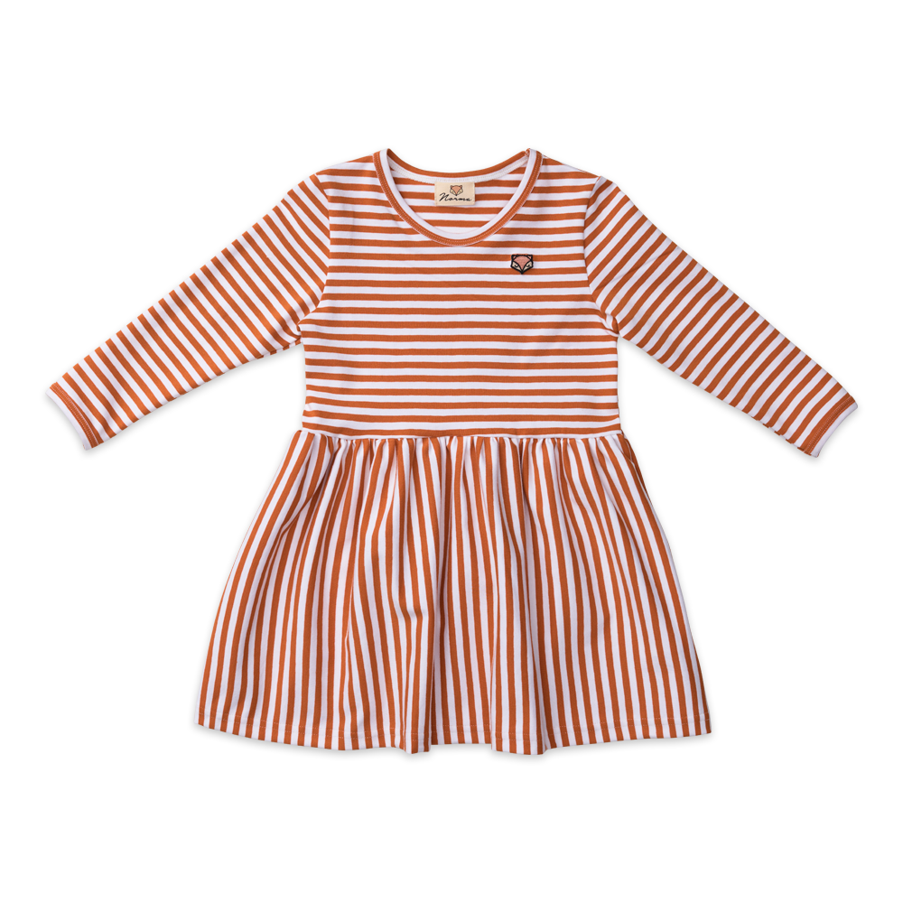 Laura Long Sleeve Dress, Stripes
