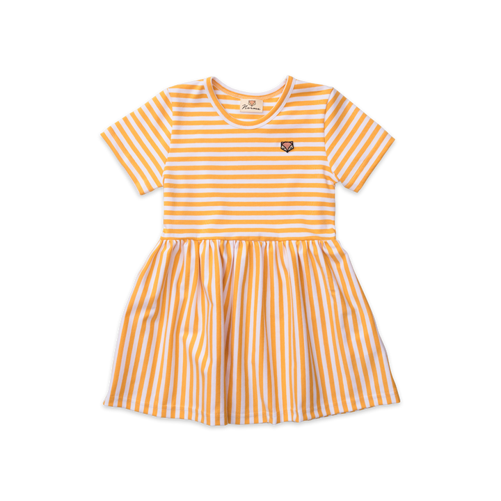 Laura Short Sleeve Dress, Stripes