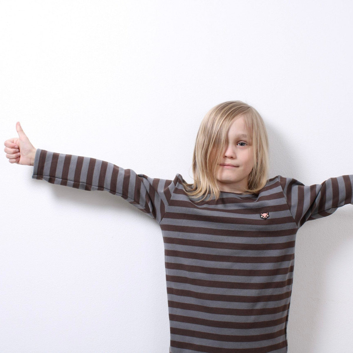 Billie Long Sleeve Tee, Wide Stripes