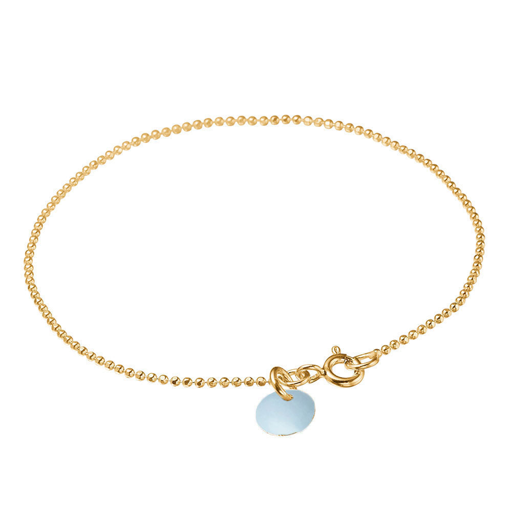 Armbånd, Ball Chain, Forgyldt