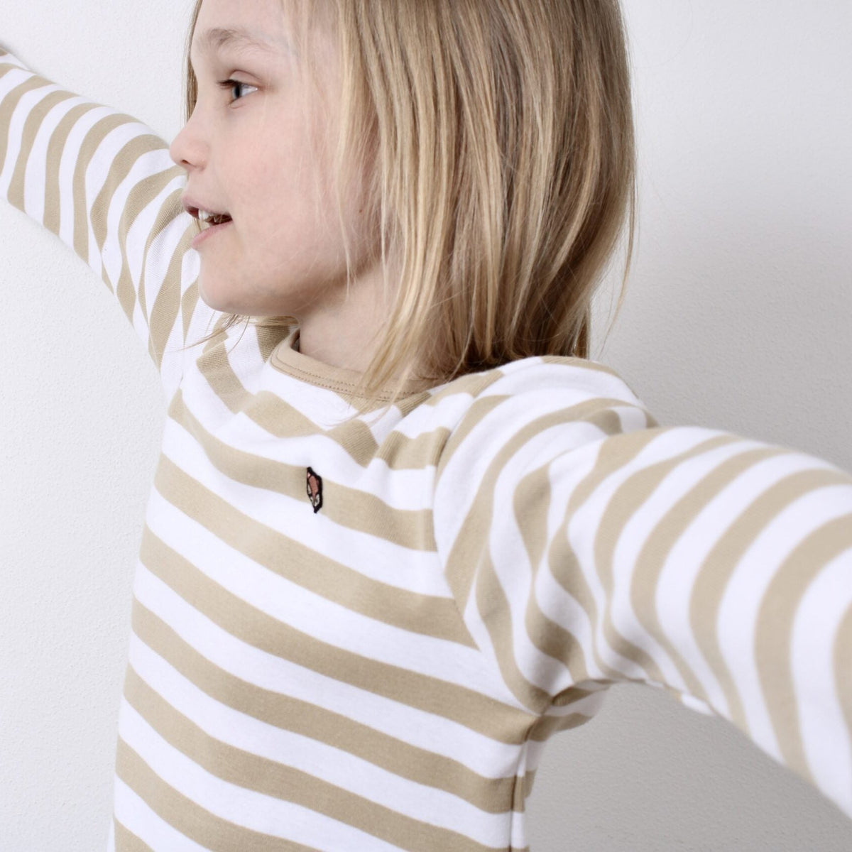 Billie Long Sleeve Tee, Wide Stripes