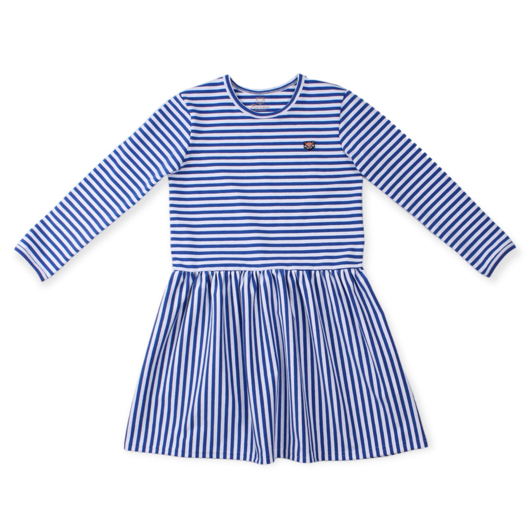 Laura Long Sleeve Dress, Stripes