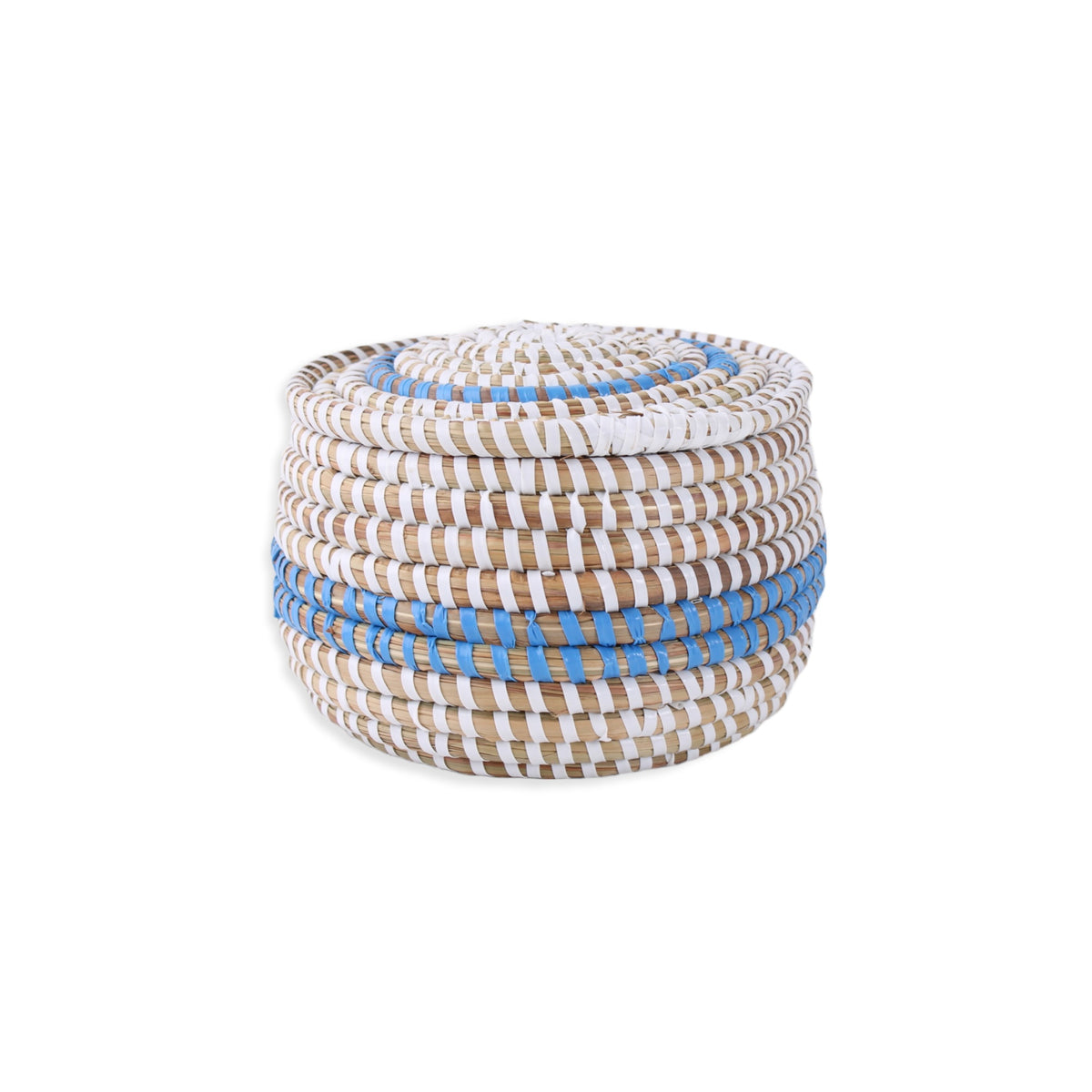 Basket with lid, Multi Colors