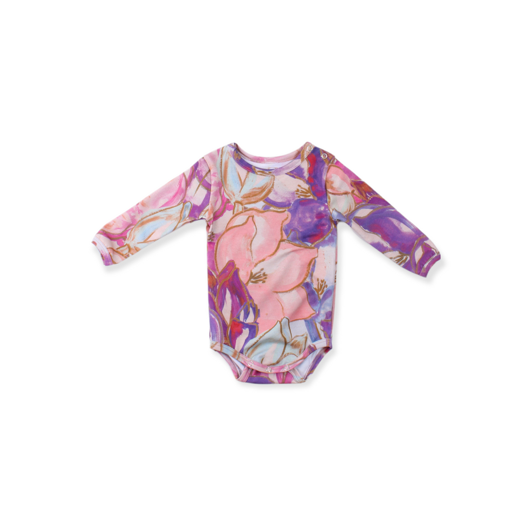 Chriss Long Sleeve Body, Watercolor Flowers