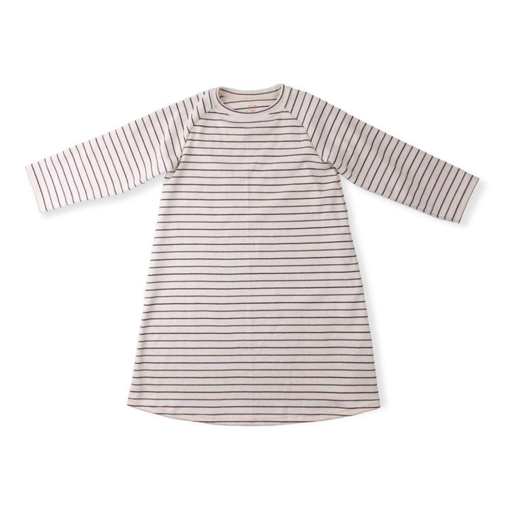 Elinor Dress, Off-white/army Stripes