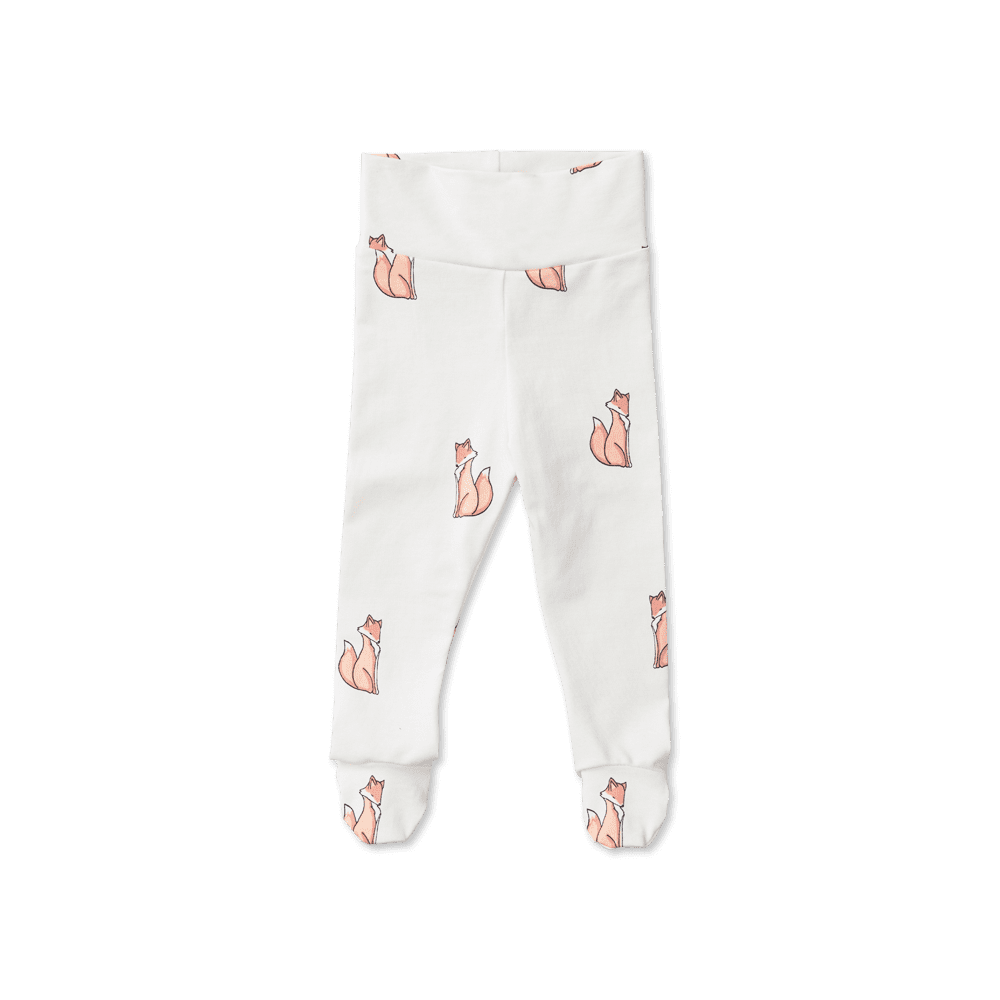 Norma Baby pants with feet, Nordic Fox